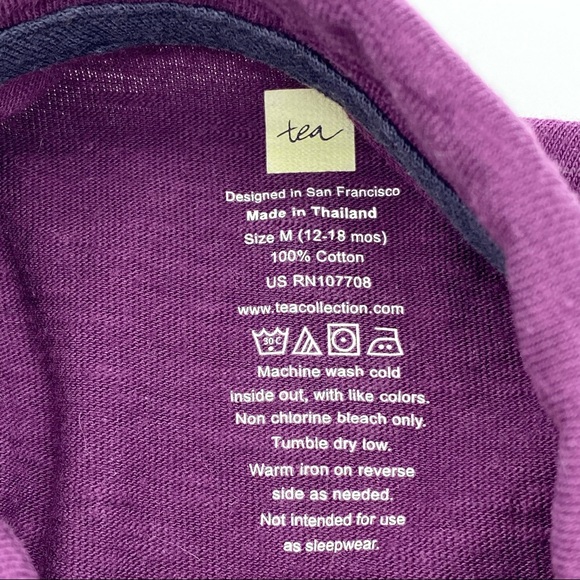 EUC Tea Collection Purple Polo Shirt, 12-18m - Picture 8 of 9